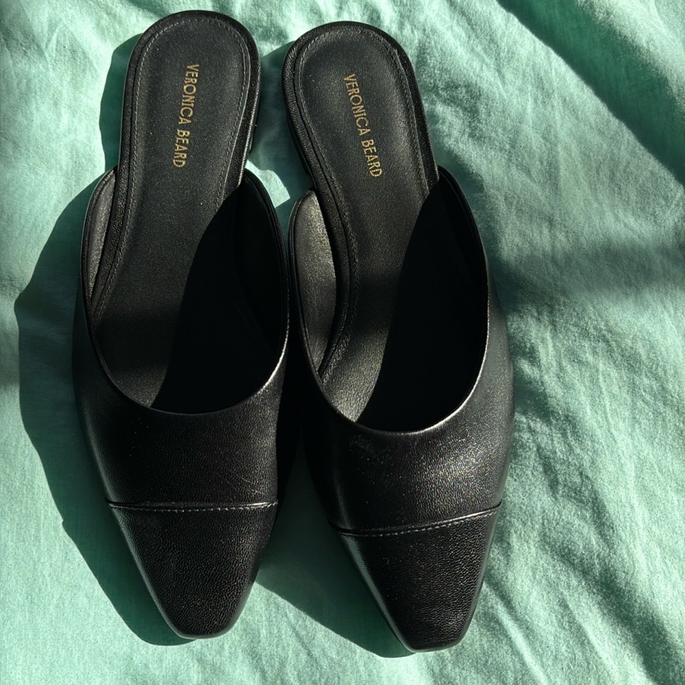 7M Black Veronica Beard slides-never worn.